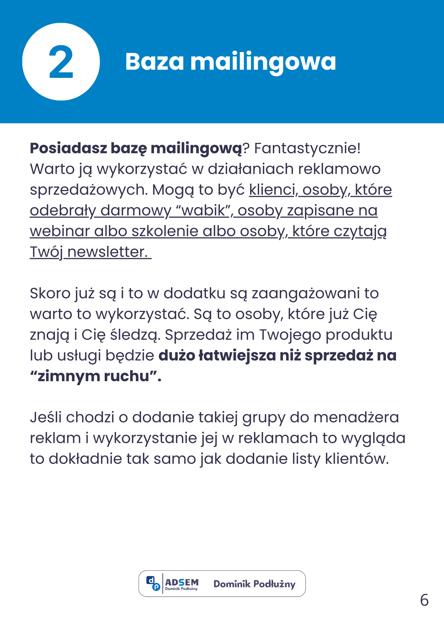 Darmowa grupa odbiorców